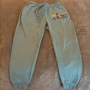Nickelodeon Kids Joggers - Teal with Cartoon Characters